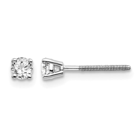 25ct VS2/SI1 G-I Diamond Stud Thread on/off Post Earrings - WBC