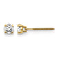 14ky .30ct. SI3 G-I Diamond Stud Thread on/off Post Earrings - WBC