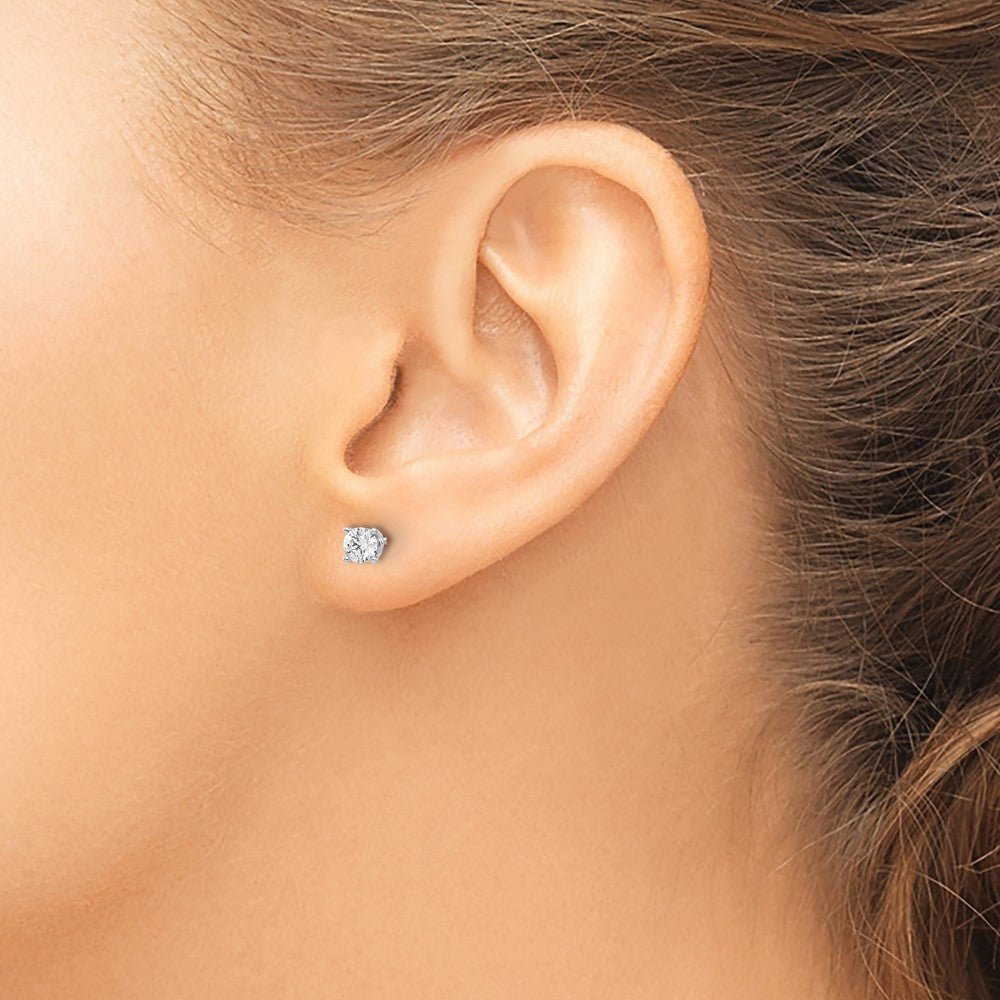 14kw .40ct SI3 G-I Diamond Stud Thread on/off Post Earrings - WBC