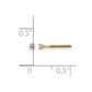 05ct VS2/SI1 G-I Diamond Stud Thread on/off Post Earrings - WBC
