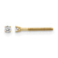 05ct SI3 G-I Diamond Stud Thread on/off Post Earrings - WBC
