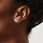 14kw .50ct SI3 G-I Diamond Stud Thread on/off Post Earrings - WBC