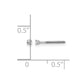 05ct VS2/SI1 G-I Diamond Stud Thread on/off Post Earrings - WBC