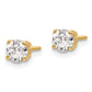 14ky .70ct. SI3 G-I Diamond Stud Thread on/off Post Earrings - WBC