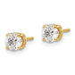 14ky .75ct. SI3 G-I Diamond Stud Thread on/off Post Earrings - WBC