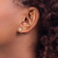 14ky .75ct. SI3 G-I Diamond Stud Thread on/off Post Earrings - WBC