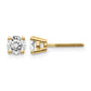 14ky .75ct. SI3 G-I Diamond Stud Thread on/off Post Earrings - WBC