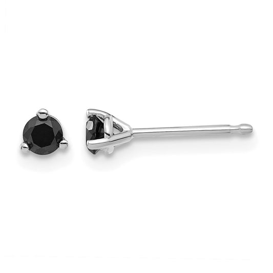 1/4 carat Black Diamond Stud Earrings - WBC