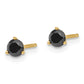 3/8 carat Black Diamond Stud Earrings - WBC