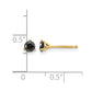 3/8 carat Black Diamond Stud Earrings - WBC