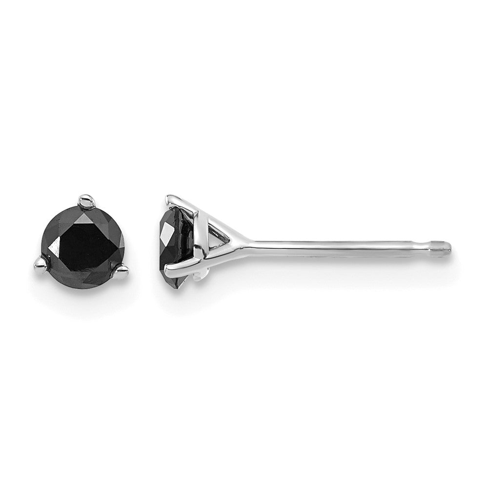 3/8 carat Black Diamond Stud Earrings - WBC