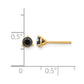 1/2 carat Black Diamond Stud Earrings - WBC