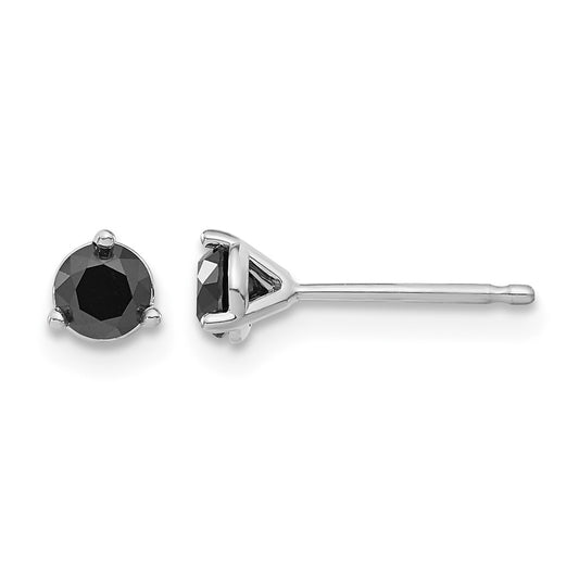 1/2 carat Black Diamond Stud Earrings - WBC