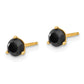 3/4 carat Black Diamond Stud Earrings - WBC