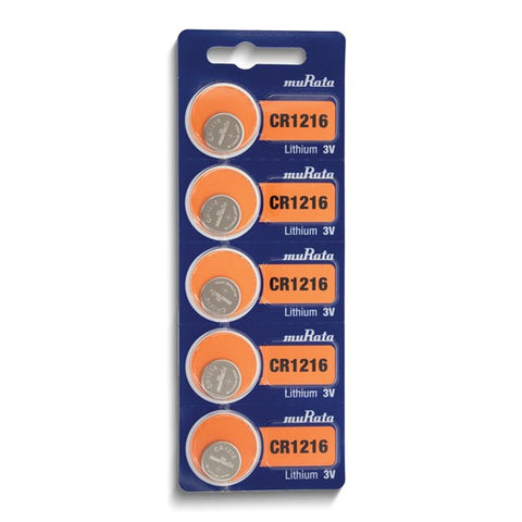 Pkg/5 Type 1216 MuRata Lithium Battery Tear Strip