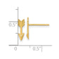 Polished Arrow Post Earrings - WBC