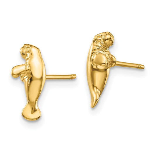 Mini Manatee Post Earrings - WBC