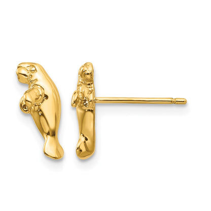 Mini Manatee Post Earrings - WBC
