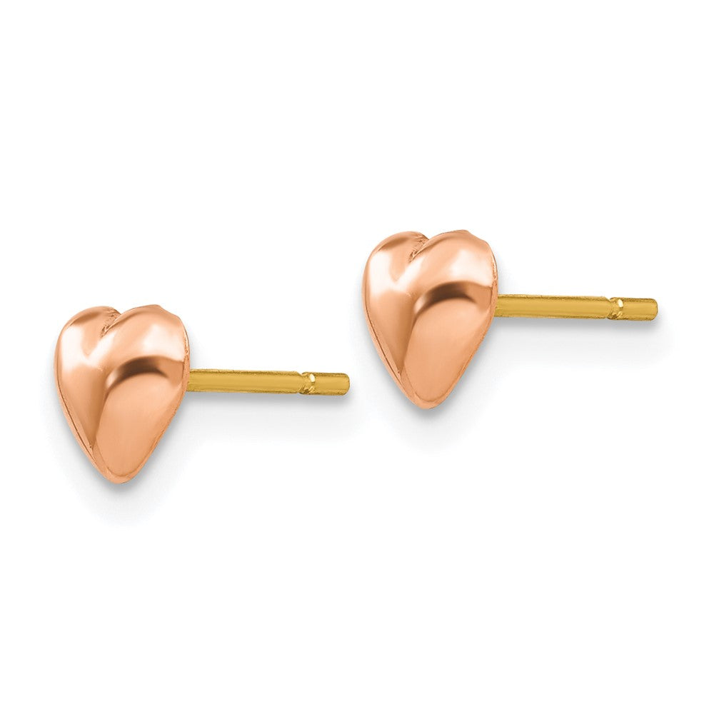 Polished Heart Post Stud Earrings - WBC