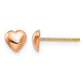 Polished Heart Post Stud Earrings - WBC