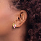and Pink Enamel Conch Shell Post Earrings - WBC