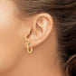 3-D Shackle Link Screw Earrings - WBC