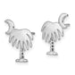 Charleston Palm Tree with Moon Post Earrings - WBC