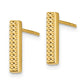 Textured Bar Post Earrings - WBC