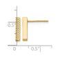 Textured Bar Post Earrings - WBC