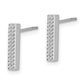 Textured Bar Post Earrings - WBC