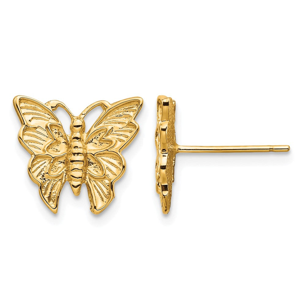Polished Butterfly Post Earrings - WBC