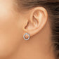 Polished & D/C Circle Post Earrings - WBC