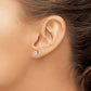 Polished Puffed Round Button Post Earrings - WBC