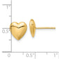 Polished Puffed Heart Post Earrings - WBC