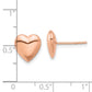 Polished Puffed Heart Post Earrings - WBC