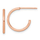 Polished 1.5 x Solid C-Hoop Post Earrings - WBC