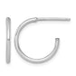 Polished 1.5 x Solid C-Hoop Post Earrings - WBC