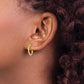 Polished 2.0 x Tube C-Hoop Post Earrings - WBC