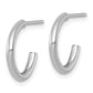 Polished 2.0 x Tube C-Hoop Post Earrings - WBC