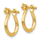 3-D Shackle Link Screw Earrings - WBC