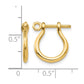 3-D Shackle Link Screw Earrings - WBC