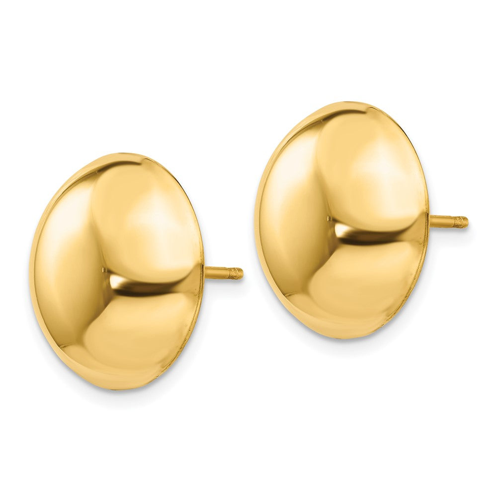 Polished Button Post Earrings - WBC