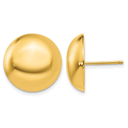 Polished Button Post Earrings - WBC