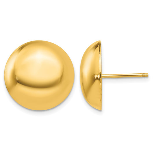 Polished Button Post Earrings - WBC