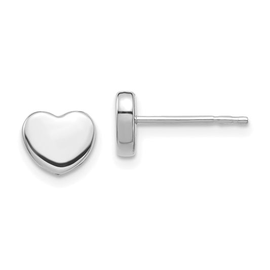 Polished Heart Post Earrings - WBC