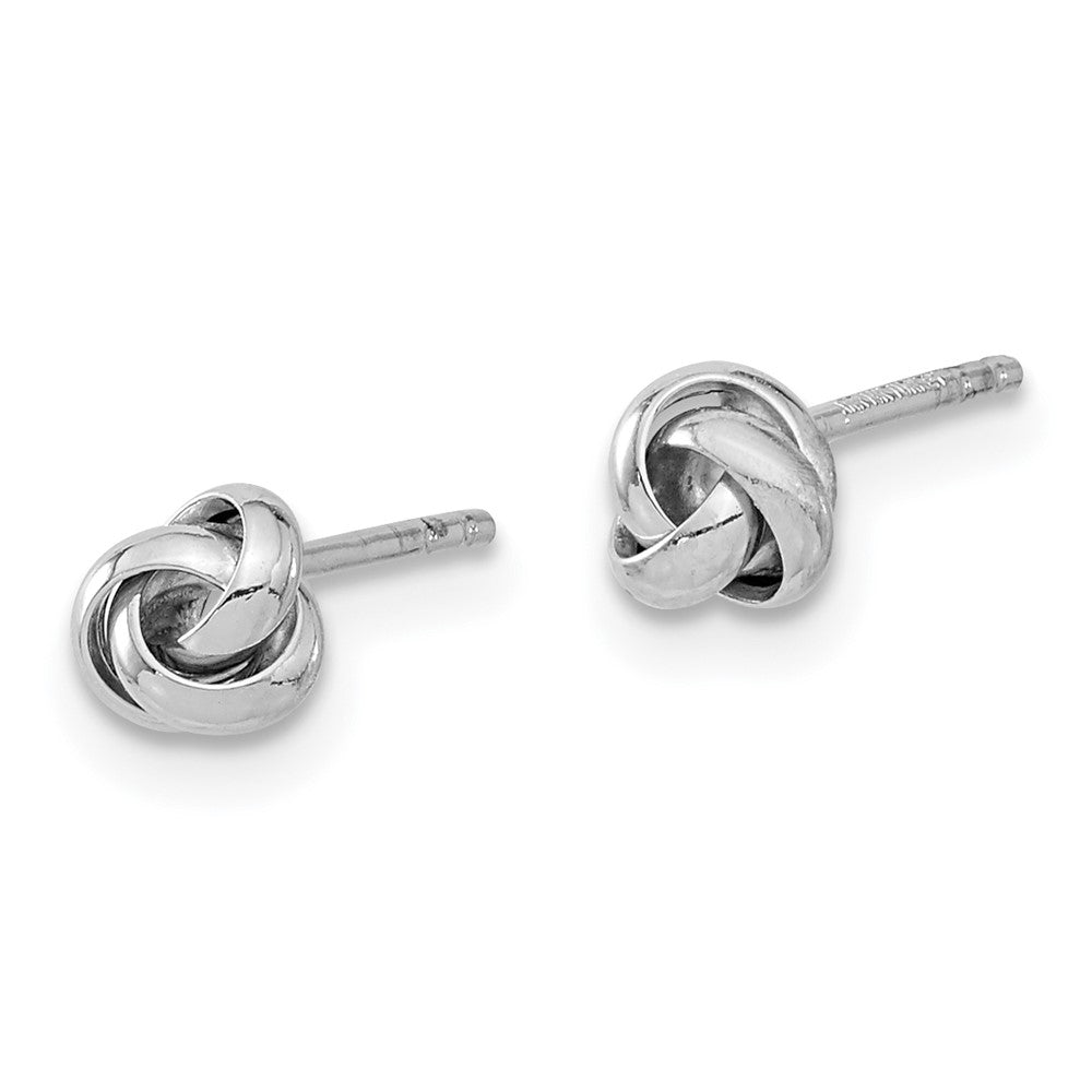 Polished Love Knot Post Earrings - WBC