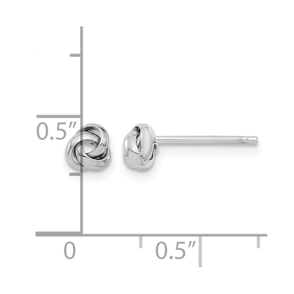 Polished Love Knot Post Earrings - WBC