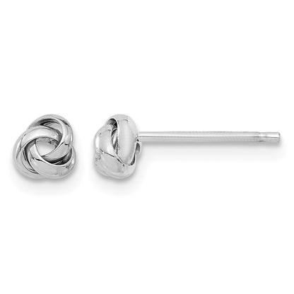 Polished Love Knot Post Earrings - WBC