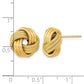 Polished Textured Triple Love Knot Post Earrings - WBC