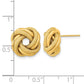 Polished Textured Double Love Knot Post Earrings - WBC